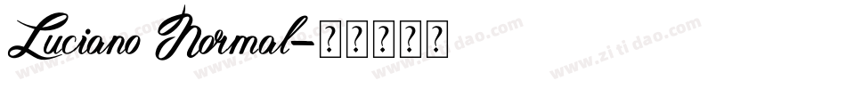 Luciano Normal字体转换